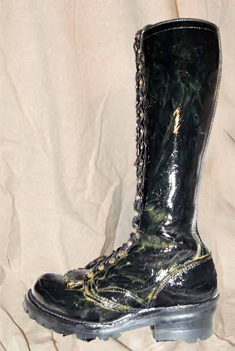 Clean Boots with Saddle Soap